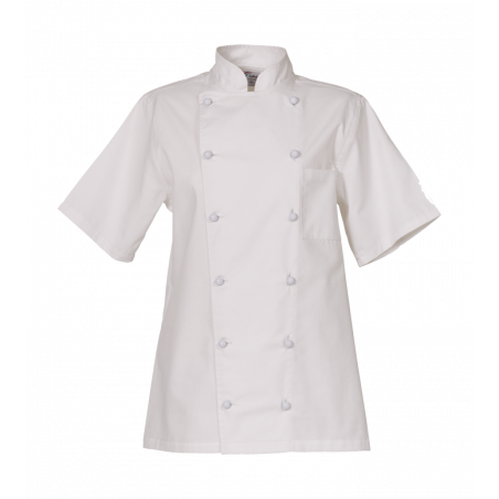 Damen-Kochjacke, kurzarm