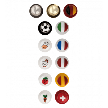 Kugelknöpfe, uni glanz & mehrfarbig